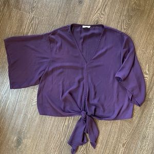 Adrienne Purple Blouse